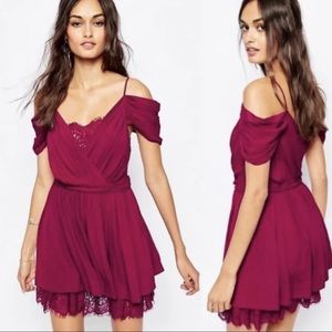 The jetset diaries lace mini dress XS.